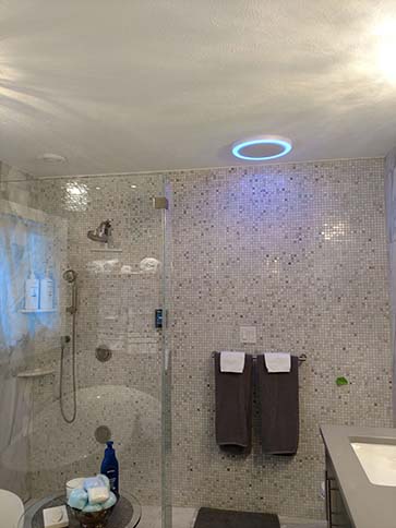 Bathroom ceiling light/nightlight/fan/speaker